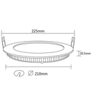 SMD-CRD 18W PANEL 3000K