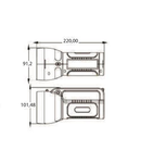 Lanterna reincarcabila TR010 1W SMD 6500K