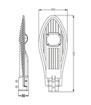 Lampa stradala cu LED 100W COB 6500K