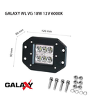 Proiector GALAXY WL VG 18W 12/24V 6000K