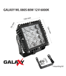 Proiector GALAXY WL 080S 12/24V 6000K