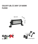 Proiector bara LED GALAXY LBL C 36W 12/24V 6000K 7``/165mm