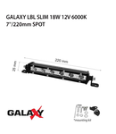 Proiector bara LED GALAXY LBL SLIM 18W 12/24V 6000K