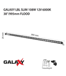 Proiector bara LED GALAXY LBL SLIM 108W 12/24V 6000K