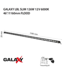 Proiector bara LED GALAXY LBL SLIM 126W 12/24V 6000K