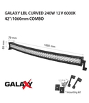 Proiector bara LED GALAXY LBL CURVED 240W 12/24V 6000K