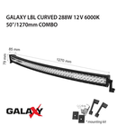 Proiector bara LED GALAXY LBL CURVED 288W 12/24V 6000K