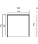 Panou cu LED-uri WD6060WW MWH 40W 3000K