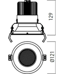 Modul cu LED TM02CW 1x18,3W 5000K