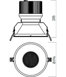 Modul cu LED TM05WW 1x52W 3000K