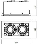 Corp incastrat CDR03 MBK 3x50W max.