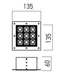 Corp incastrat CB07WW MWH/BK 11W 3000K