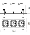 Corp incastrat TC03 MWH 3x50W max.