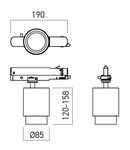 Proiector ZM01WW MWH 1x20W 3000K