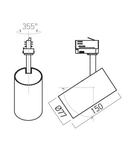 Proiector GM01NW MWH 1x20W 4000K