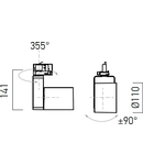 Proiector SX03WW MWH 1x33, 4W 3000K