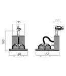 Proiector FL1204 MBK 1x50W max.