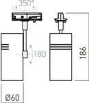 Proiector MU01CW MWH 1x9W 5000K