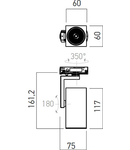 Proiector BK01NW MWH 1x13W 4000K