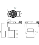 Proiector SE01WW50 S 1x13W 3000K