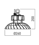 Corp aparent/suspendat FX10CW110 100W 5700K