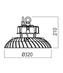 Corp aparent/suspendat FX11CW110 150W 5700K