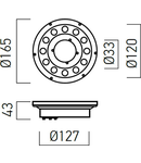 Corp subacvatic NA02CW40 12x1W 6000K