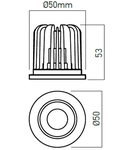 Modul cu LED CM07WW 1x7W 3000K