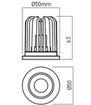 Modul cu LED CM08NW 1x10W 4000K