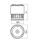 Modul cu LED CM10WW 1x10W 3000K