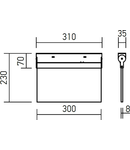 Corp de iluminat de siguranta WY10M AR 2W