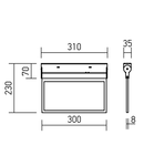 Corp de iluminat de siguranta WY10M HN 2W