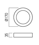 Panou cu LED-uri PLR01NW MWH 12W 4000K