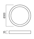 Panou cu LED-uri PLR03NW MWH 24W 4000K