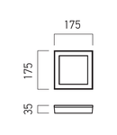 Panou cu LED-uri TH04WW WH 12W 3000K