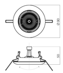 Corp incastrat 70157 MB 1x50W max.