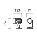 Proiector GE03CW BK 18W 6000K