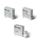 Releu miniaturizat implantabil (PCB) - 1 contact, 16 A, NI (contact normal inchis), 12 V, Protecție la fluxul de spalare cu solvenți (RT III), Sensibila in C.C., AgCdO, Implantabil (PCB) + Faston 250, Niciuna