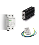 Descarcator (SPD) - Fara contact de semnalizare la distanta a starii de avarie, Conexiune N+PE, Descarcator combinat tipul 1 + 2, N-PE eclator incapsulat, 100 kA (I imp tipul 1), 255 V Max (Uc) pentru SPD tipul 1, N+PE (7P.09)