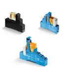 Interfața modulara - 1 contact, 10 A, C (contact comutator), 125 V, Standard, Sensibila in C.C., AgNi, Montare pe sina 35 mm (EN 60715), terminale cu șurub, Standard pentru C.C.: LED verde + dioda (polaritatea +A1)