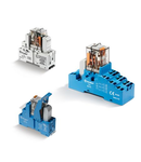 Releu de interfața modular - 2 contacte, 10 A, C (contact comutator), 12 V, Standard, C.A. (50/60Hz), AgNi, Montare pe sina 35 mm (EN 60715), terminale cu șurub, Standard pentru C.A.: LED verde + Varistor