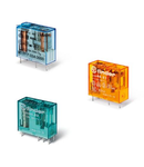 Releu miniaturizat implantabil (PCB) - 1 contact, 10 A, ND (contact normal deschis), 5 V, Protecție la fluxul de spalare cu solvenți (RT III), Sensibila in C.C., AgNi + Au, PCB/fișabil - 3.5 mm intre pinii contactului, Niciuna