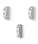 Releu pas cu pas electromecanic modular - 1 ND – 2 secvente, 8 V, C.A. (50/60Hz), AgSnO2, Montare pe șina 35 mm (EN 60715), Standard