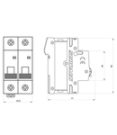 Intreruptor automat AMPARO 10kA, B 13A, 2 poli