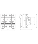 Intreruptor automat AMPARO 10kA, C 13A, 3+N