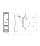 Intreruptor automat AMPARO, 4,5kA, B13A, 1P+N, 1modul