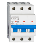 Intreruptor automat modular (MCB) AMPARO 6kA, B 10A, 3-poli