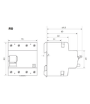 Intreruptor diferential 125A, 4-poli, 100mA, tip A (puls)