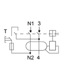 Intreruptor diferential AMPARO (10kA), 25A, 2-poli, 100mA