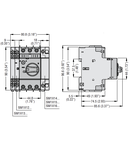 Intrerupator protectie motor TYPE E, Putere de rupere 100KA AT 400V, 0.4...0.63A